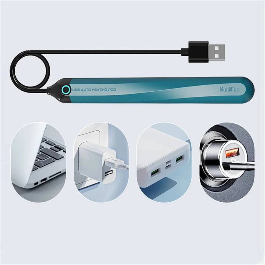 USB المهبل التدفئة عصا سخان لدمى الجنس سيليكون المهبل كس ذكر الاستمناء التدفئة السريعة 37.5 درجة الجنس لعب الكبار