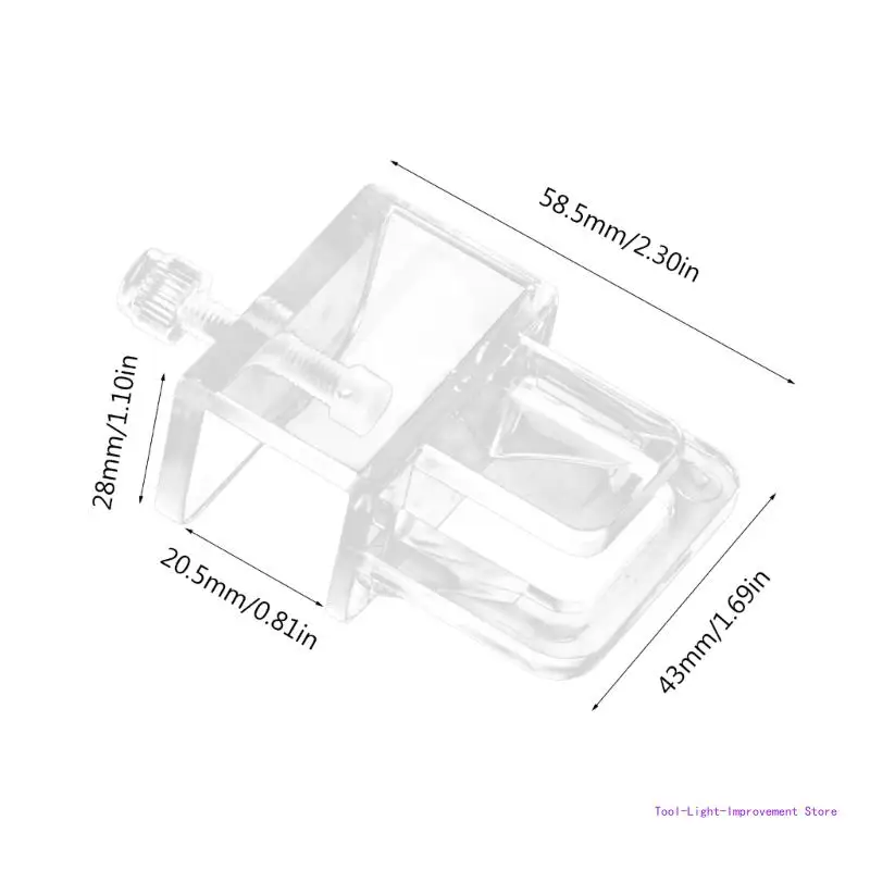 C63E 6 шт., зажим для сетки для защиты от побега, прозрачный кронштейн для пейзажной сетки для аквариума