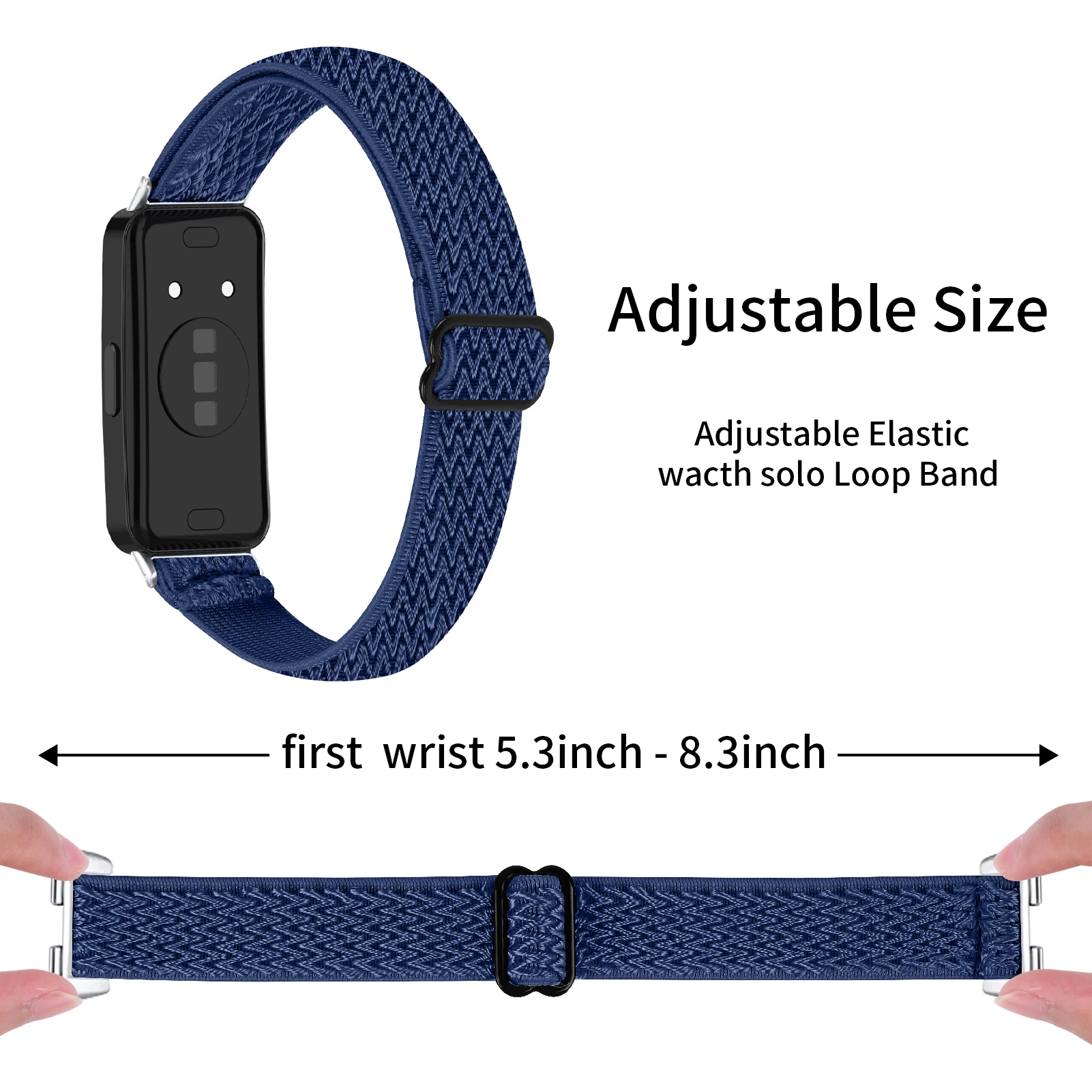 화웨이 밴드 10 나일론 시계줄 탄성 루프 스마트워치 스트랩 (화웨이 밴드 9 8 10 호환) 손목밴드 교체 액세서리