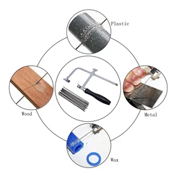 Jeweler's Saw Frame Adjustable with 12 Blades Professional Jewelry Making Kit