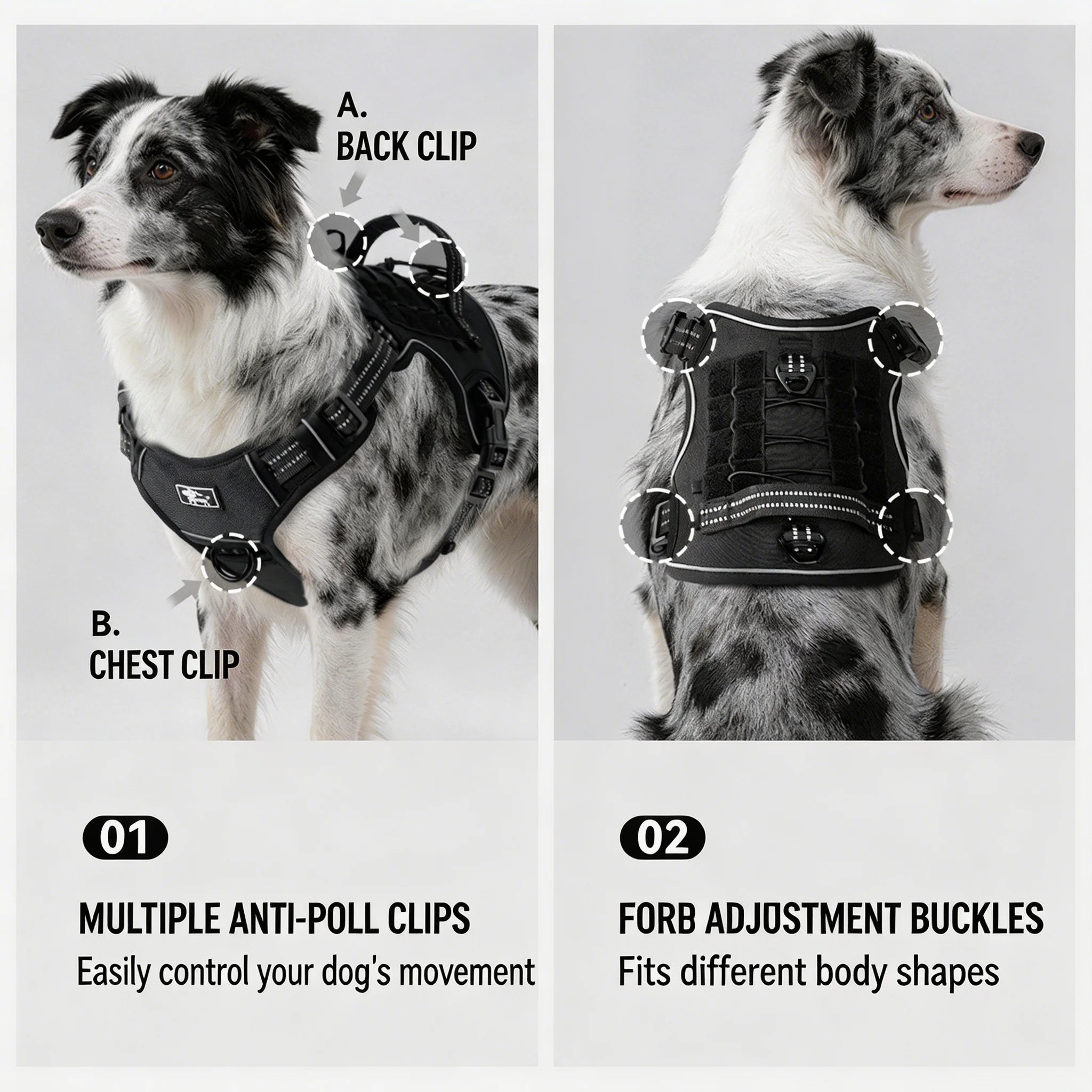 Taktisches Hundegeschirr für G – No Pull Dog Harness Bewertung und Preis