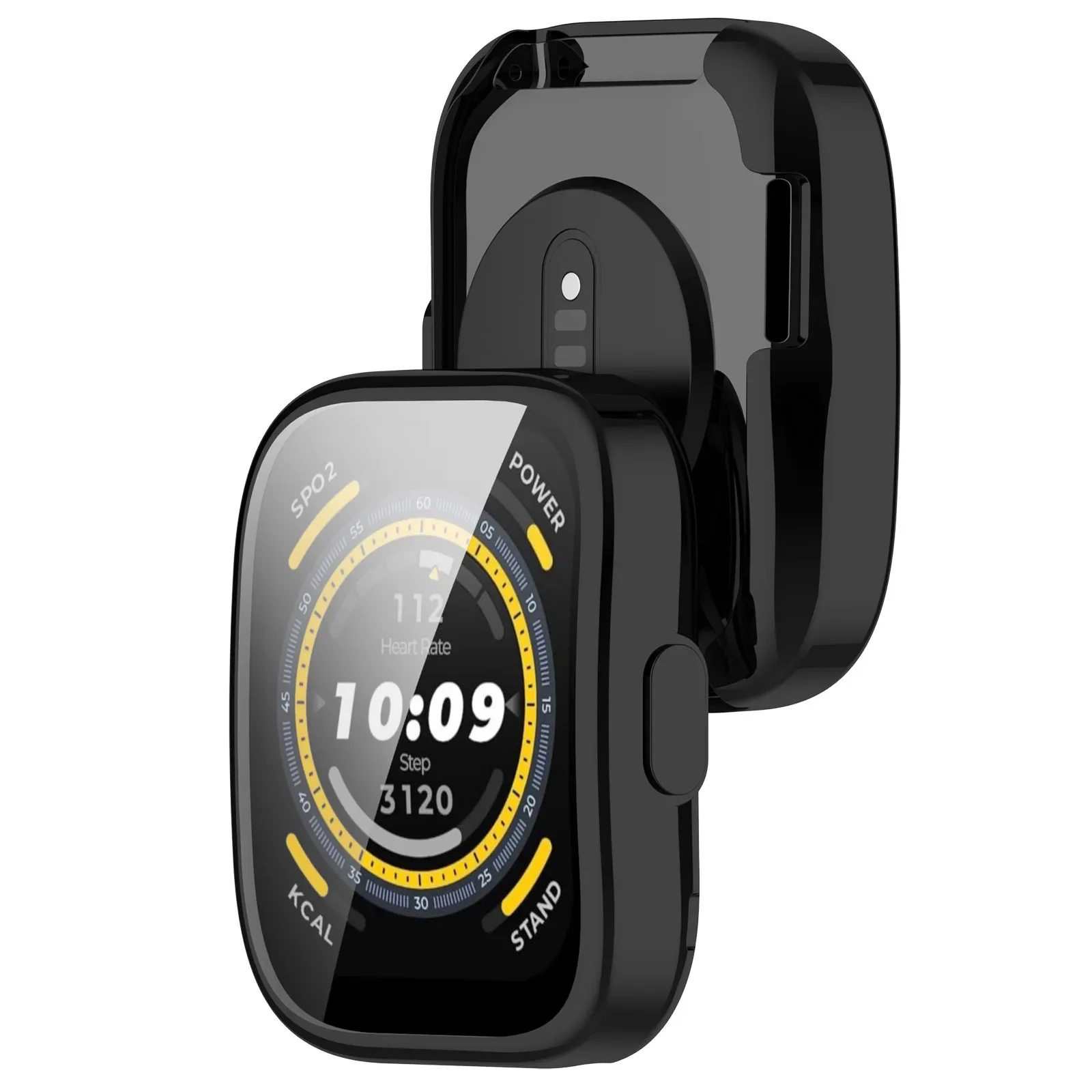 Capa Protetora de Tela TPU para Huami Amazfit Bip 5, Pulseira Inteligente, Concha Protetora, 3 Acessórios Pro