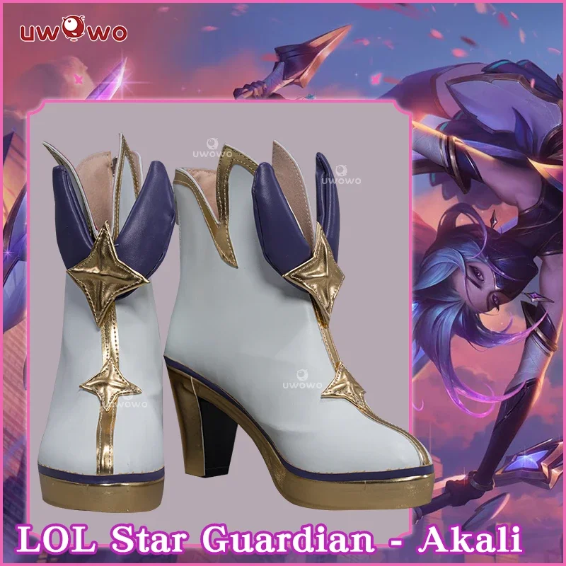 UWOWO League of Legends/LOL Costume Shoes Star Guardian Akali SG Akali Cosplay Shoe