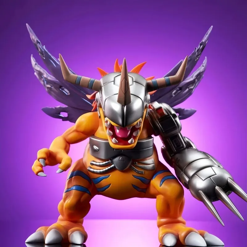 Digimon mecânico greymon anime periférico figura dos desenhos animados bela cena modelo estátua desktop ornamento coleção brinquedo presente