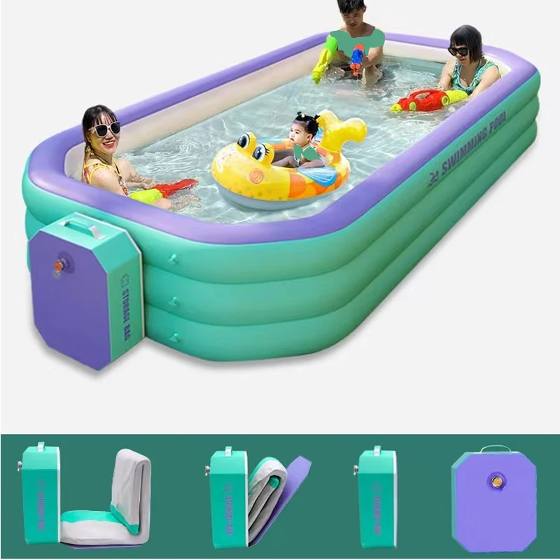 Large Swimming Pools 2.1M/2.6M/ 3M Inflatable Swimming Pool Outdoor Portable For Kids Family Bath country house Removable Pools