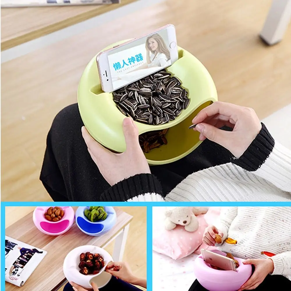 Gifts Plastic Sunflower Seeds Storage Box Multifunction Dishes Living Room Acc Snack Bowl Dry Storage Box
