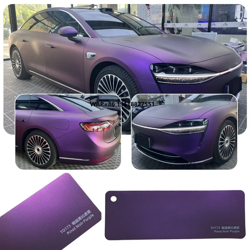 

Kax Film Pinot Noir Purple TPU Car Vinyl High Stretchable Paint Protection Film Self-Healing and Color-Changing for Car Body