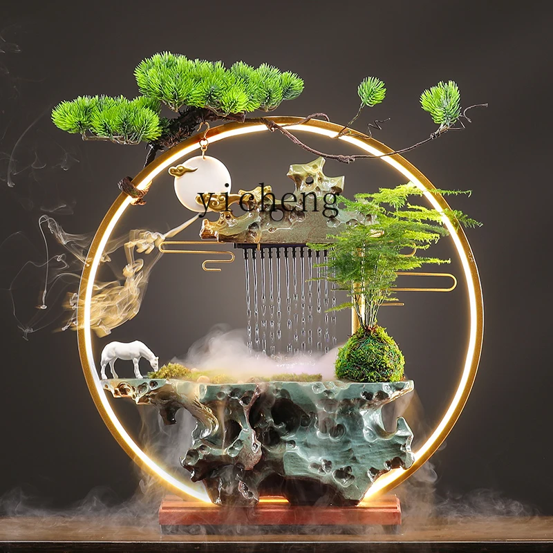 

TWR Wealth-Attracting Flowing Water Ornament Home Rockery Landscaping Decoration