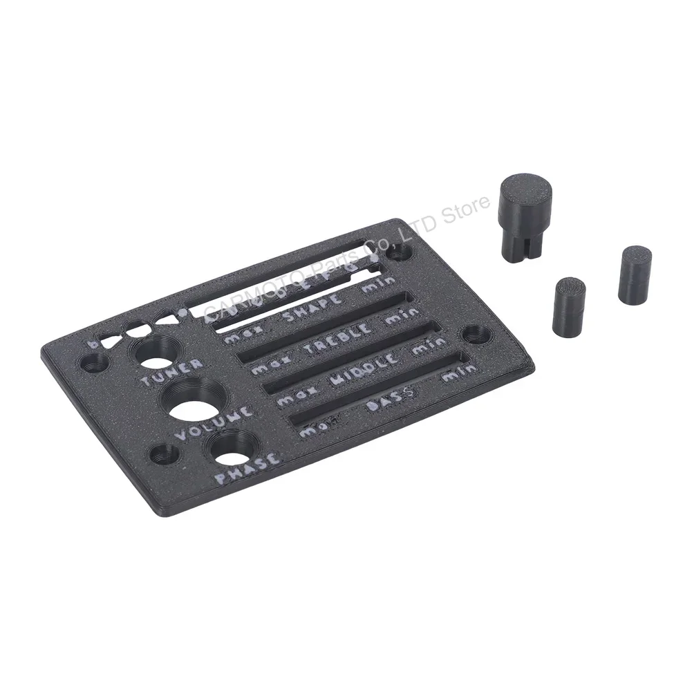 Für Ibanez Fishman SST Preamp 5APP01F Ersatz-Frontplatte mit Knopf, 3D-Druck – Detail 2