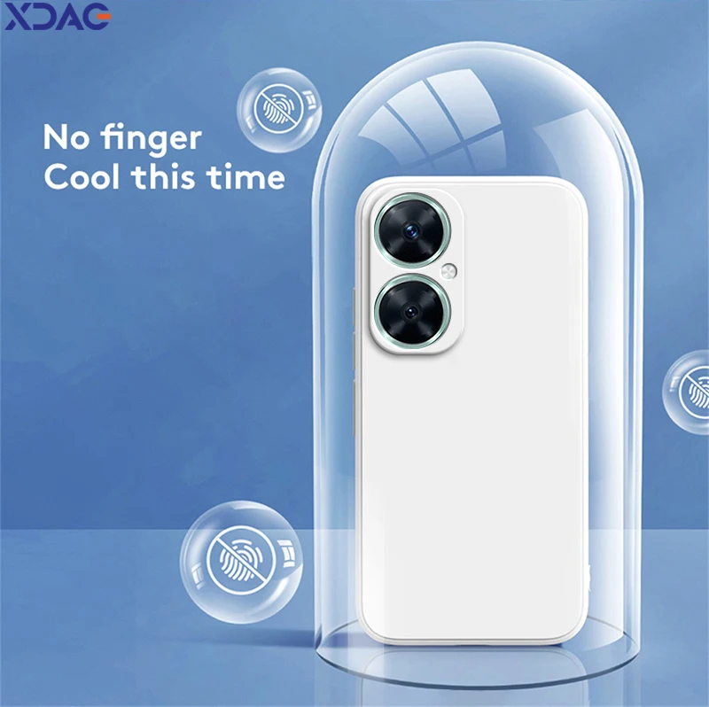 Shockproof Liquid Silicone Case for Huawei Nova11i Nova 11i MAO-LX9 MAO-LX9N Original Luxury High Qualtiy Soft Square Back Cover