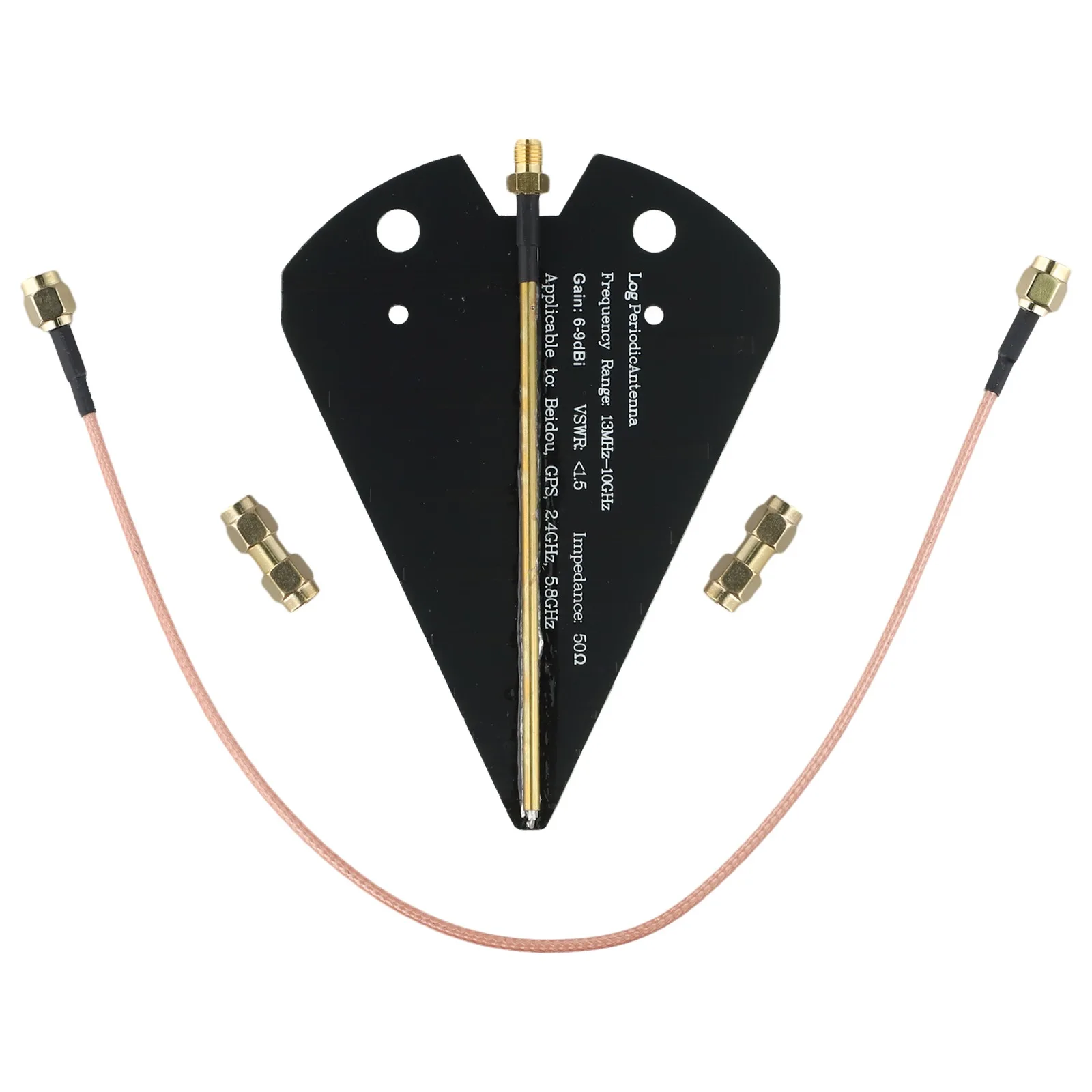 

Broadband Antenna Directional Antenna Microwave Darkroom Testing 1300MHz-10GHz Frequency Range 50W Maximum Power 6-9dBi Gain