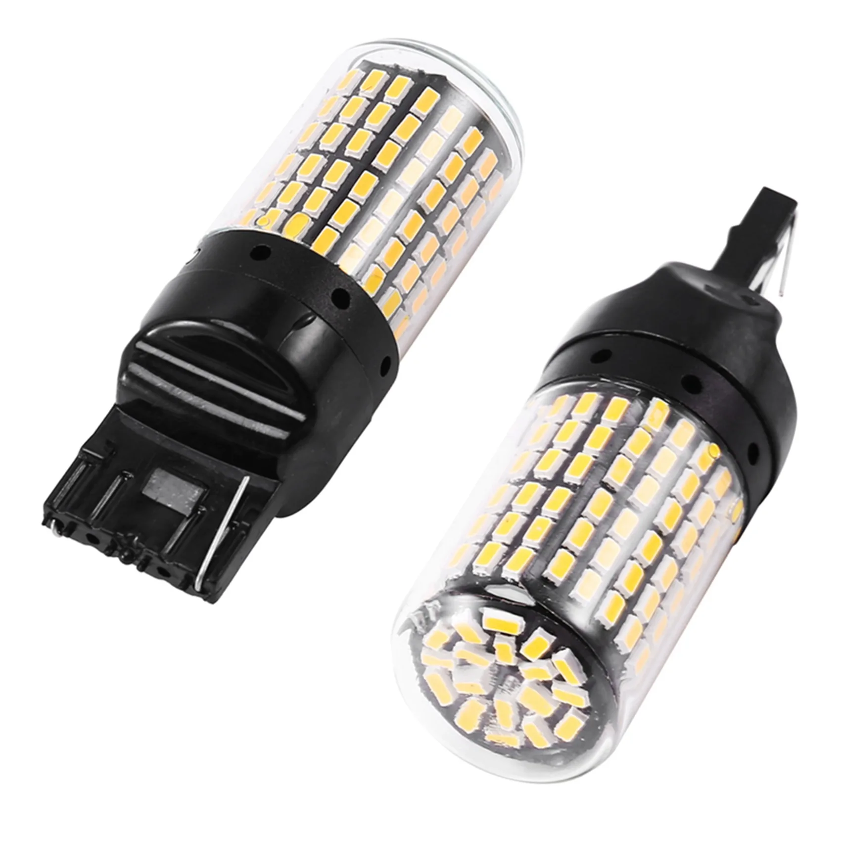 20Pcs Canbus T20 7440 W21W Wy21w 144-Smd Reverse Light Turn Signal Light Error Free No Hyper Flash T20 7440 Led Bulbs