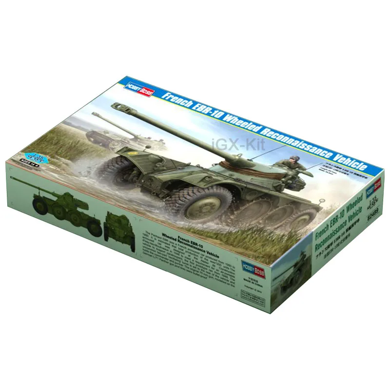 

Hobbyboss 82489 1/35 French EBR10 EBR-10 Wheeled Reconnaissance Vehicle Scout Car Hobby Craft Toy Plastic Model Building Kit