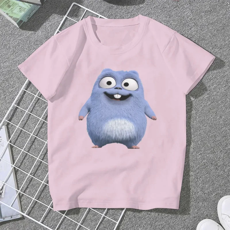 Happy O Neck TShirt Grizzly and The Lemmings Fabric Basic T Shirt Woman's Clothes Fashion Big Sale