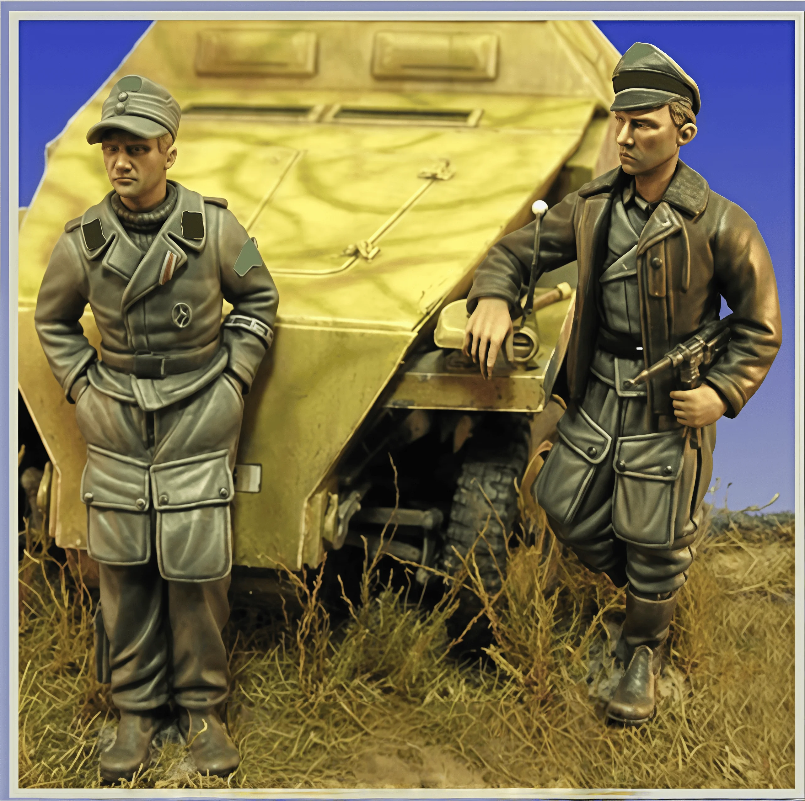 

1/35 Casting Resin Model Assembly Kit, GK, Resin Soldier 2-person Model, Unpainted