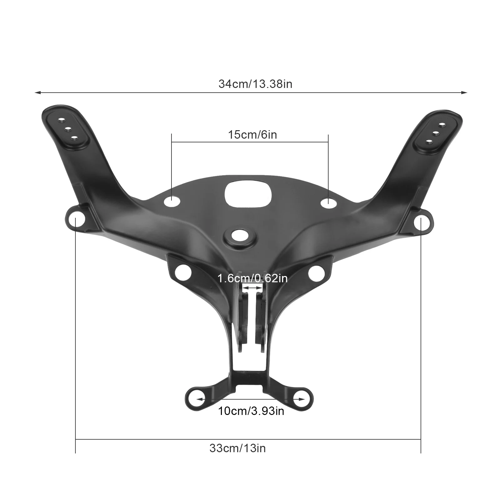 

Front Upper Fairing Stay Bracket Aluminium Alloy Headlight Cowling Bracket Fit for YZFR1 2004 to 2006