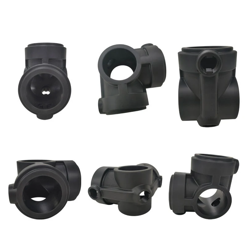 Kundenspezifischer CNC 5-Achsen-Nylon-Adapter, CNC-Bearbeitung von Rohrverschraubungen, Kunststoffrohrverbinder, Kunststoff-Schnelladapter