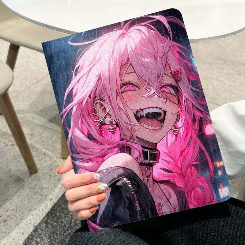 

Чехол для планшета Happy Pink Girl для iPad Pro Mini Air 1 2 3 4 5 6 7 7-го 10-го поколения 9.7 10.2 11 10.9 7.9 13 12.9 10.5 дюймов