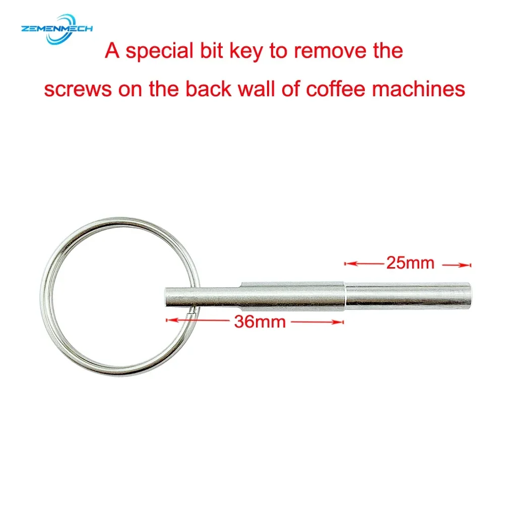 Round Jura Capresso SS316 Repair Security Tool Key Open Security Oval Head Screws Special Bit Key Removal Service Coffee Machine