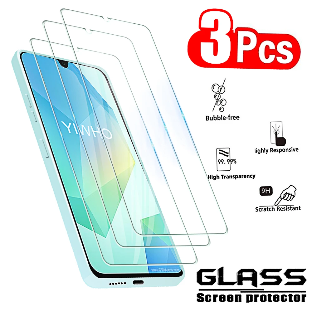 3pcs Protective Galss for Samsung A16 5G 4G A06 A55 A35 A25 A15 A05S A54 A34 A24 A14 A04 Screen Protectors Tempered Glass Cover