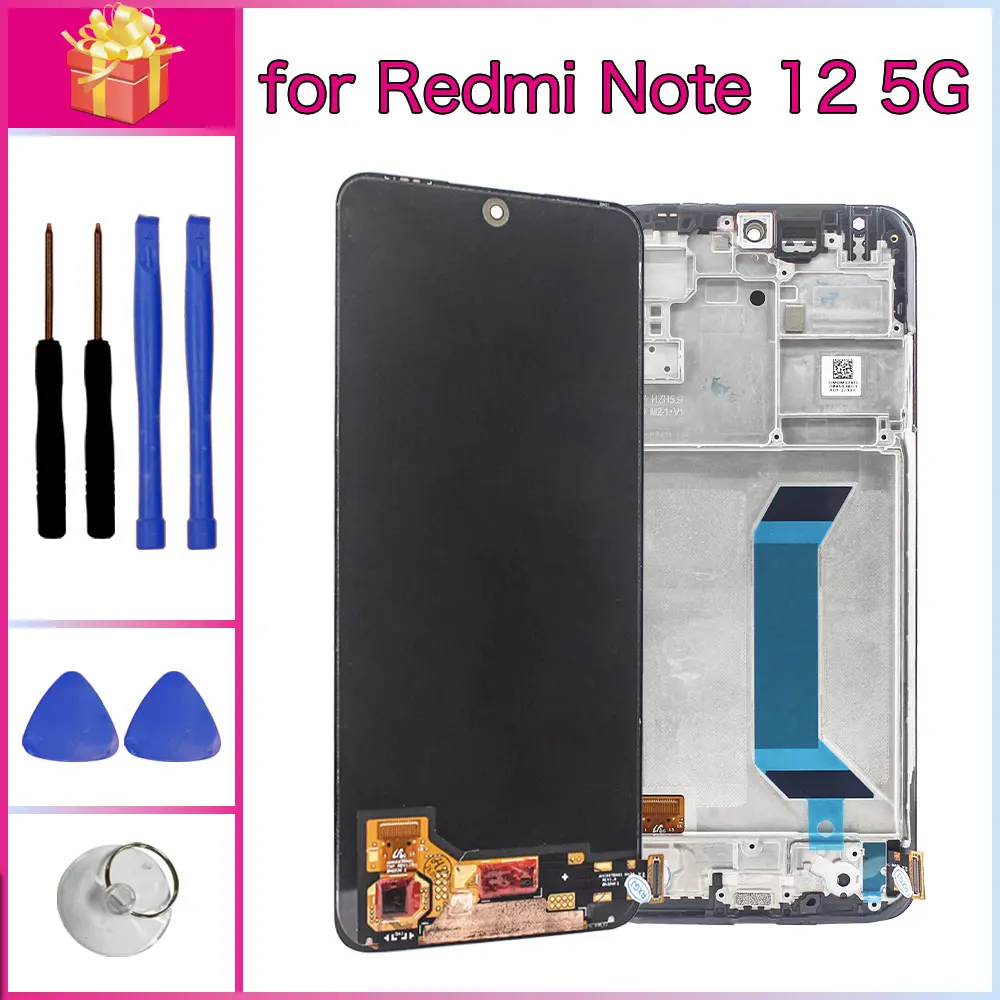 Image of AMOLED LCD für Xiaomi Redmi Note 12 5G LCD-Display Digitaler Touchscreen-Digitizer für Redmi Note 12 5G Telefon LCD-Bildschirm-Baugruppe