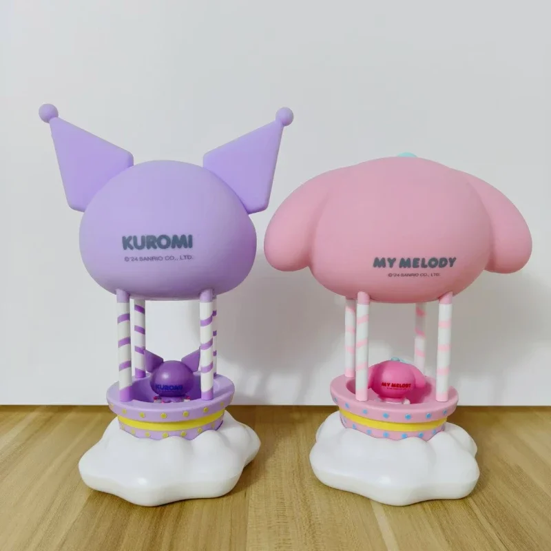 Sanrio Kuromi My Melody Silicone Patted Night Light Hot Air Balloon LED Lamp Cute Home Decoration Peripheral Toys Birthday Gifts