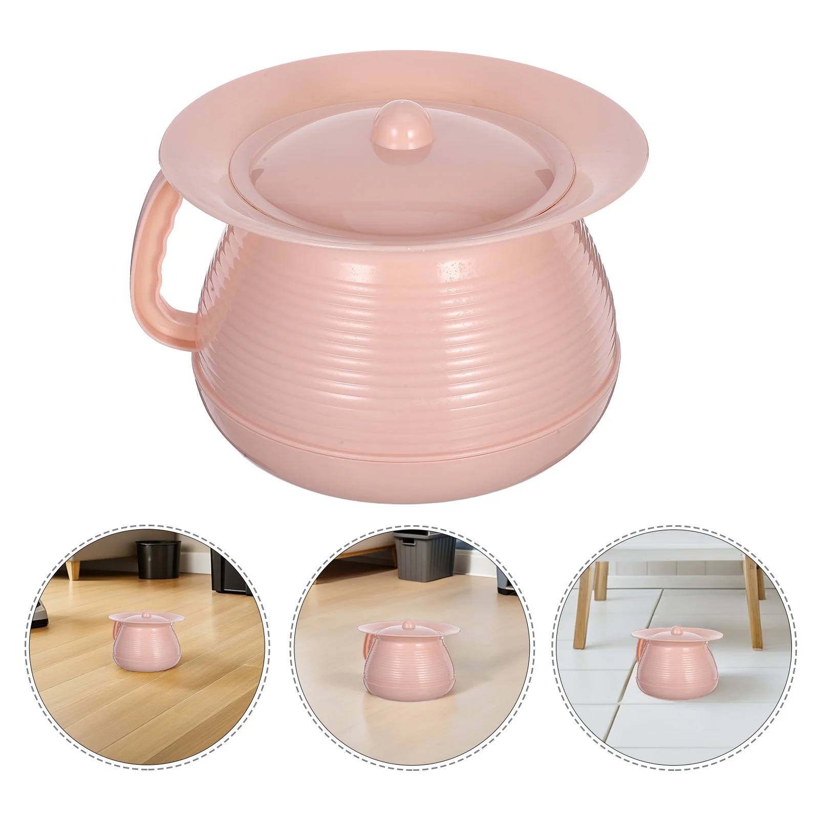 Children Plastic Urinal Potty Portable Kids Pee Pot Bucket with Lid Pink for Home Camping Car Travel Portable Urinal for Kids