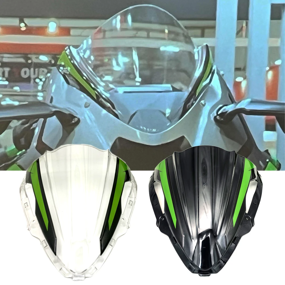 Motorcycle Front Windshield Windscreen Baffle Wind Deflectors Fit For KAWASAKI ZX-6R ZX6R ZX 6R 2024