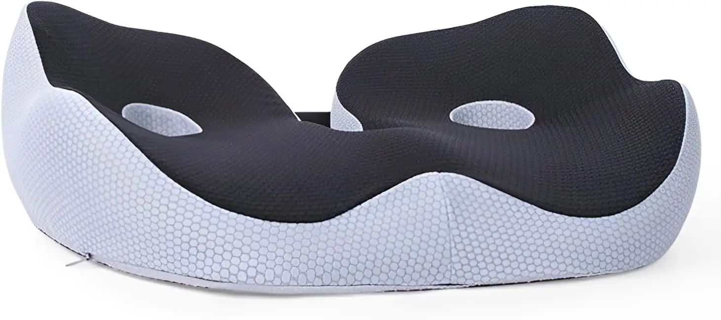 

Memory Foam Cushion for Sit Bone Back Hip Tailbone Pain Relief Posture Support