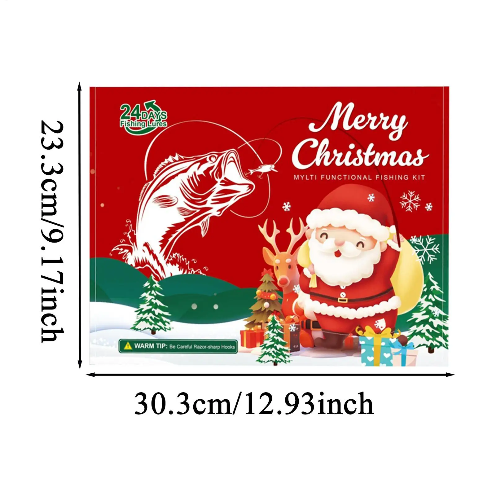 Countdown To Christmas Calendar 2025 Advent Fishing Accessories Fishing Gear Calendar Countdown To Christmas For Men Enthusiasts - Image 5
