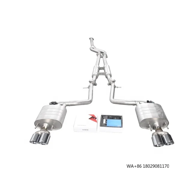 

Top Quality Valve Exhaust Catback Pipe System Quad Chrome Tips for IS300 3.0-2.0T MY 2017 to Present