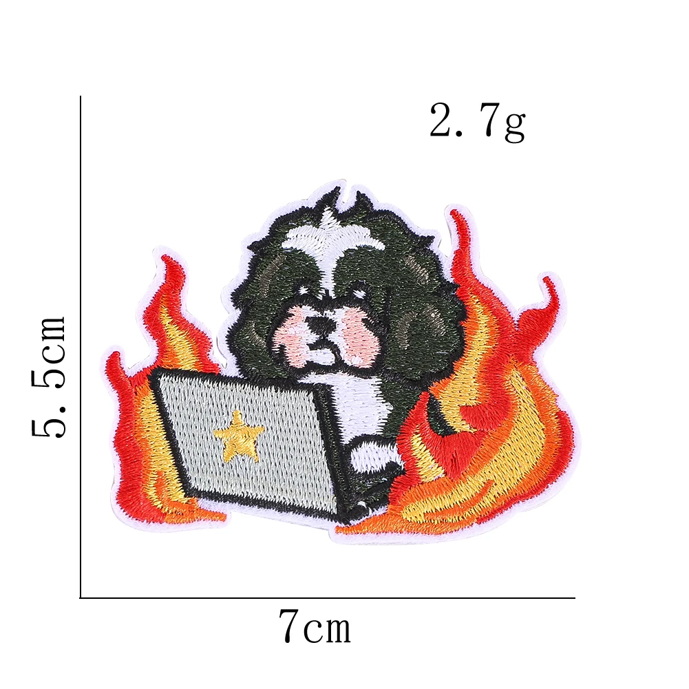 8pcs Cute Angry Animal Fabric Patches Fun Fabric Patches Perfect for Mending Clothes DIY Projects and Making Jackets and Hats