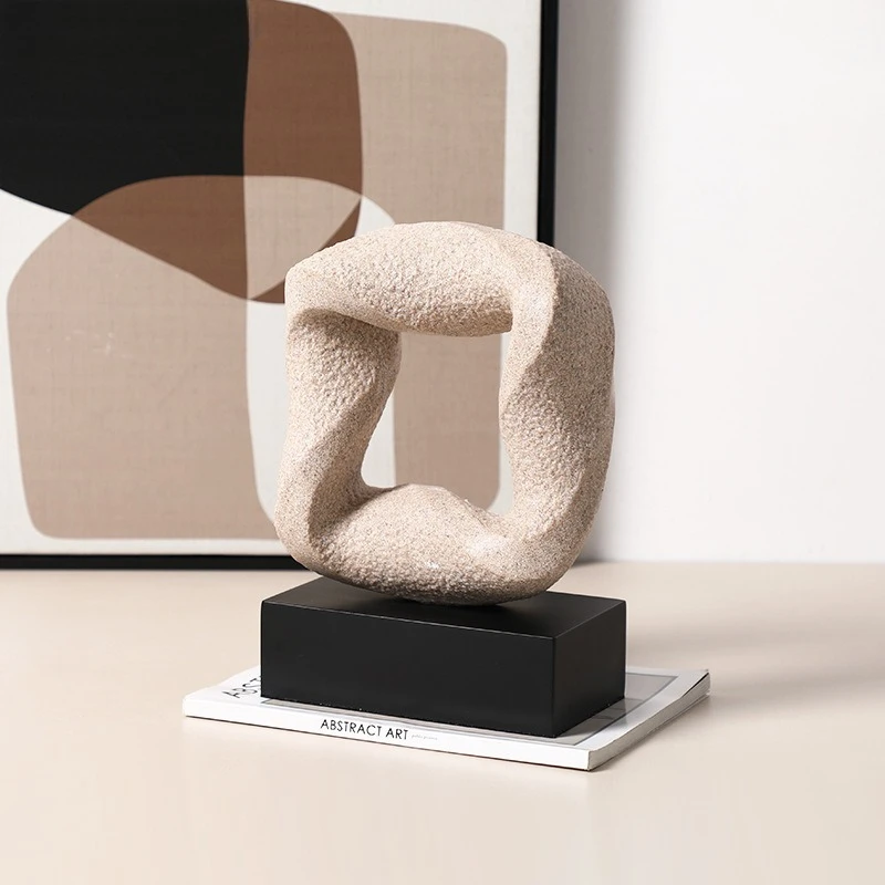 Minimalist Abstract Art  Space Sculpture Sales Office Villa Entrance Cabinet Creative Ornament