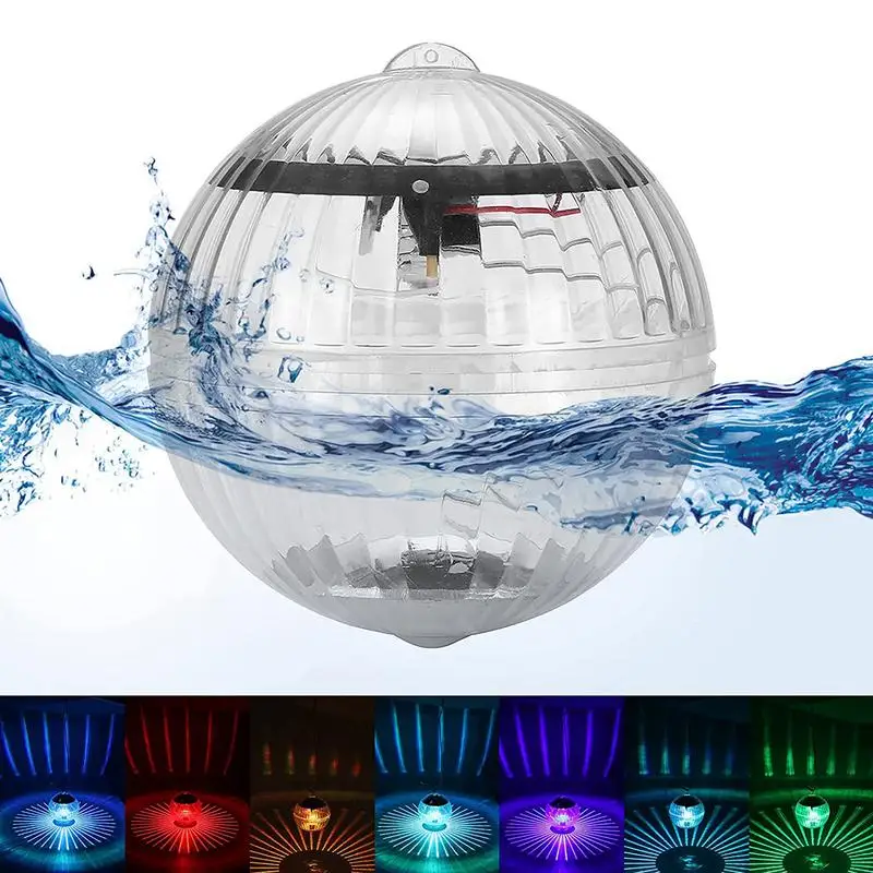 Solar Floating Lights 7 Colors Changing Globe Night Lamp Solar Powered Pool Light Waterproof Ball Glowing Lamp For Outdoor Pool