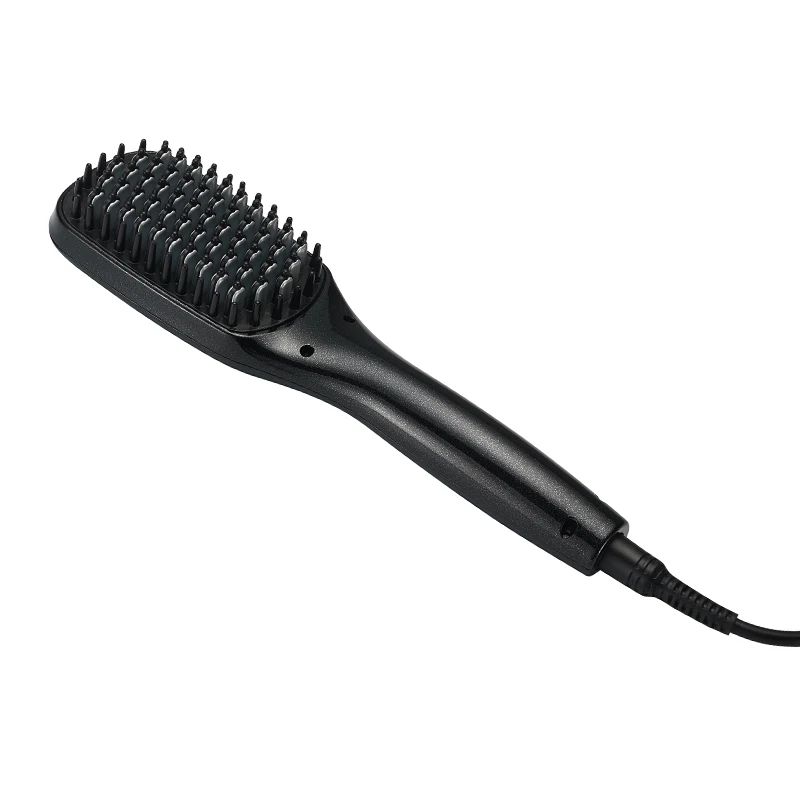Hot Selling  High Quality  Private Label LCD Display Hair Straightening Brush Straight Hair Ceramic Flat Iron Electric Hair Comb