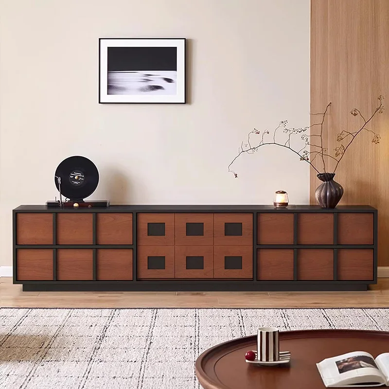 Vintage High Quality Tv Stands Mid Century Retro Beauty Storage Tv Stands Luxury With Door Aesthetic Muebles Para Furniture Home