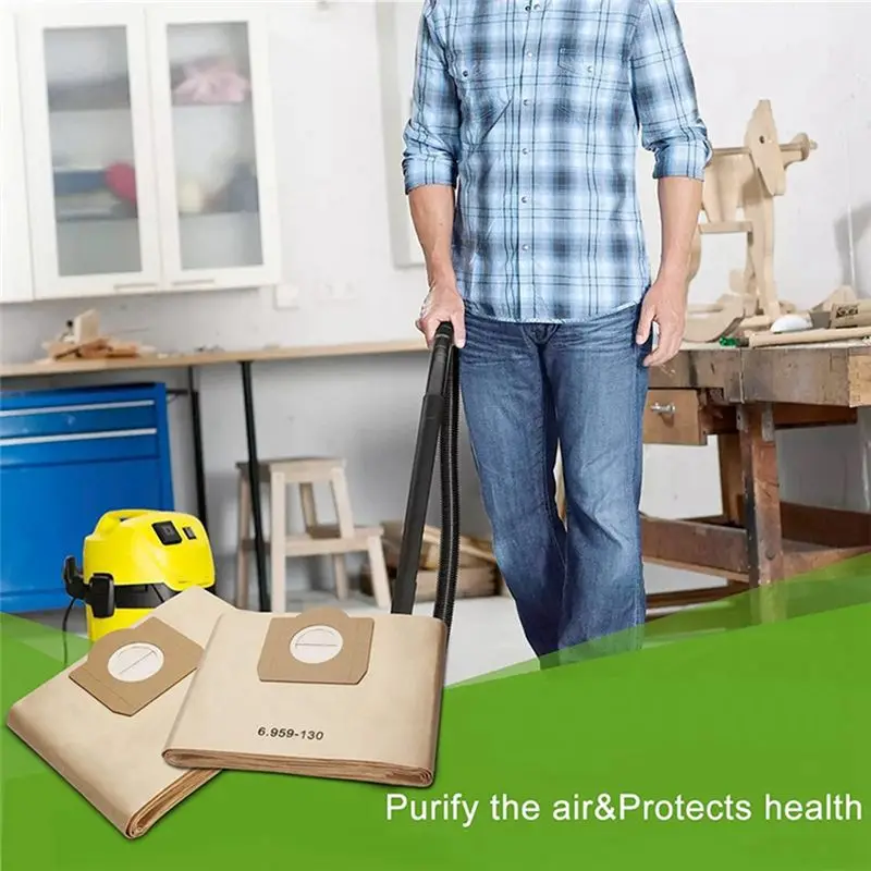 A36R 16 قطعة أكياس الغبار ل 6.959-130.0 أكياس تصفية ل A2201 WD3 كيس ورقي أجزاء المكنسة الكهربائية