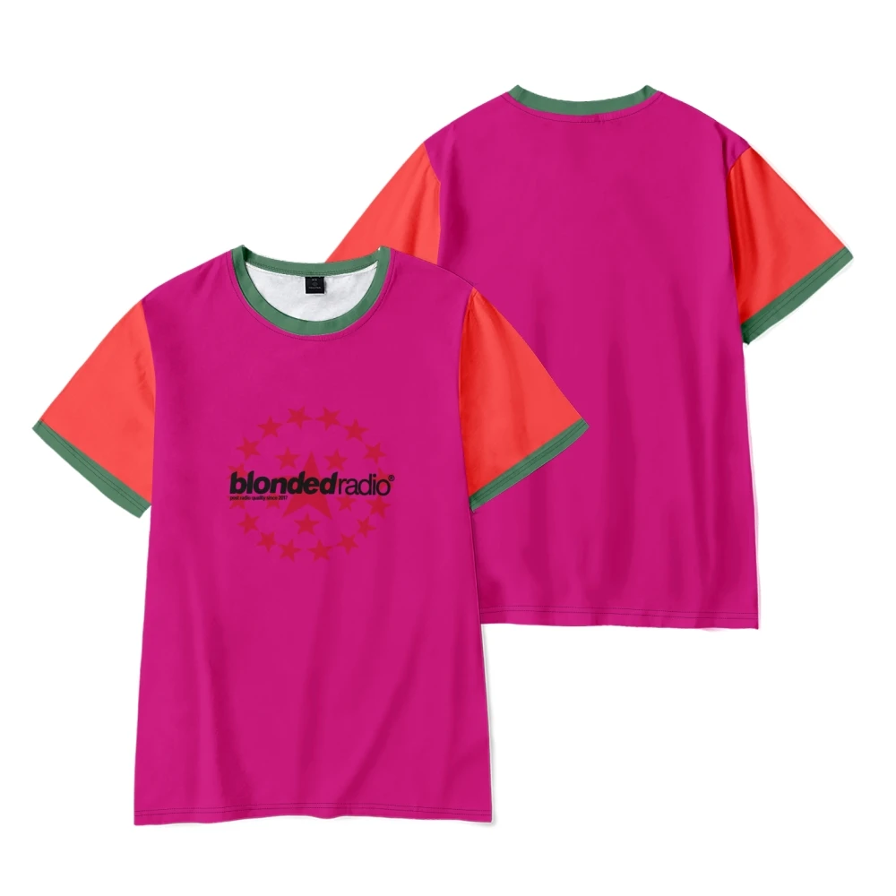 Blond Radio Star Ringer Merch Tee Women Men Crew Neck Fashion T-shirt Unisex Casual Tops