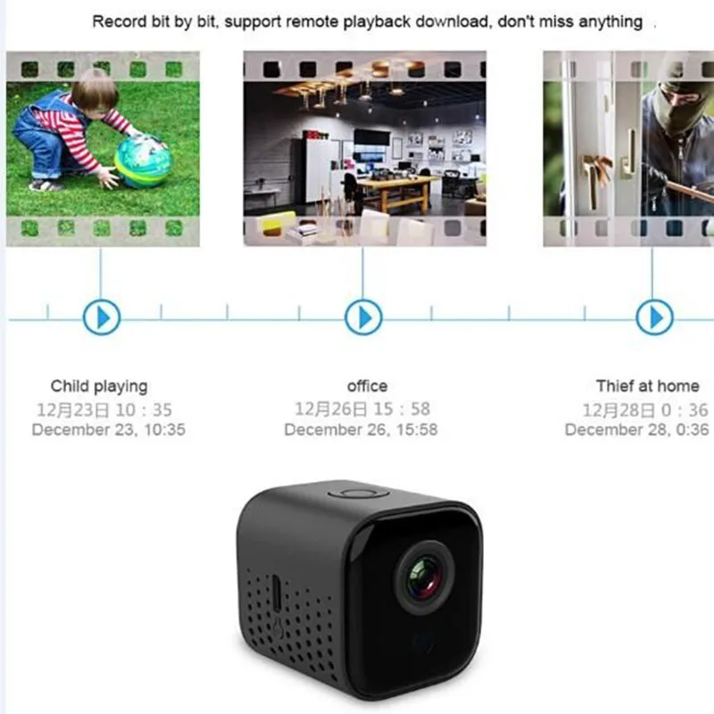 A11 Mini WiFi telecamera di monitoraggio Wireless 1080p HD monitoraggio remoto della rete telecamera IP per visione notturna domestica IPC1 2 milioni di pixel