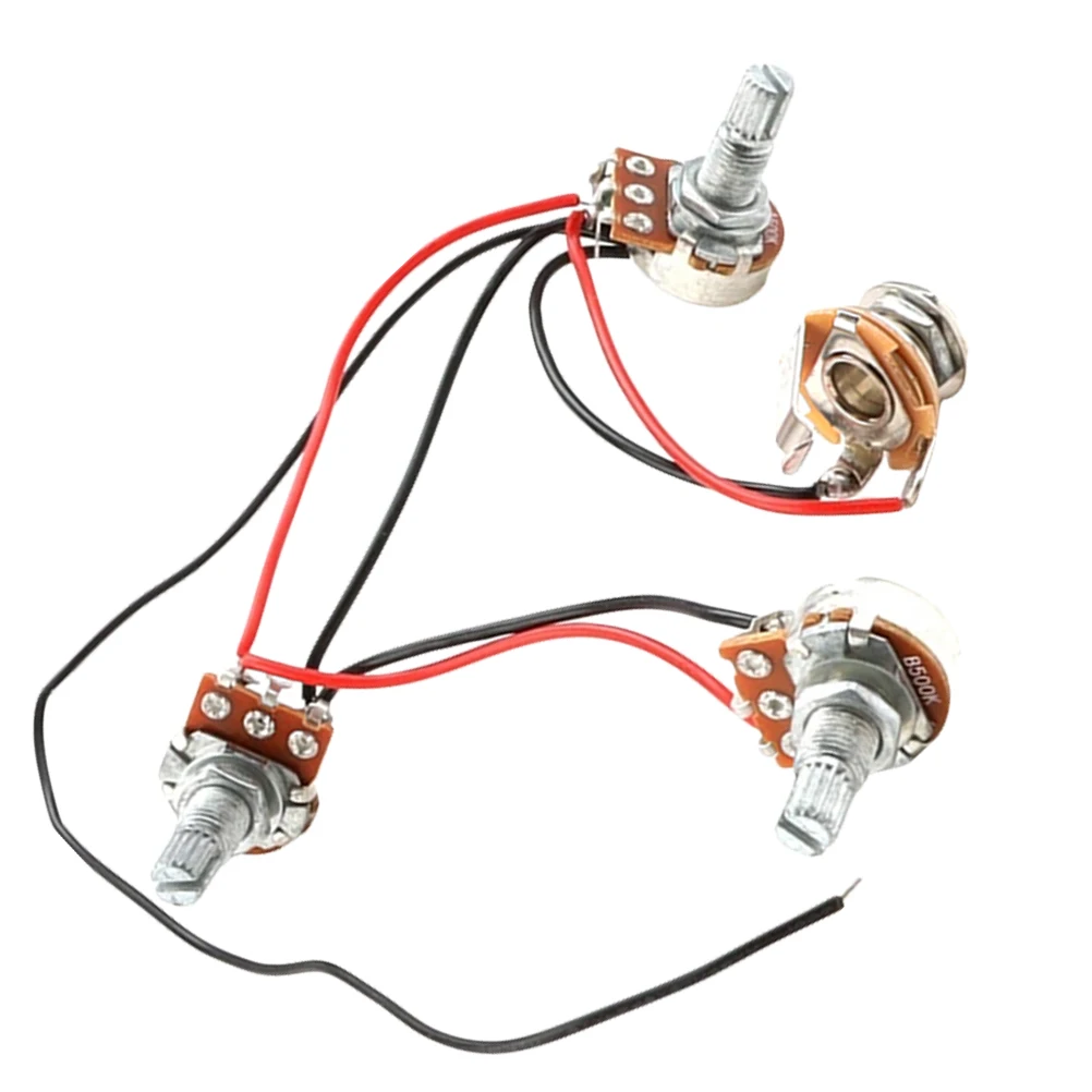 

Guitar Electronic Circuit Wired Harness Wiring Replacement Kit Silver Electric Tool