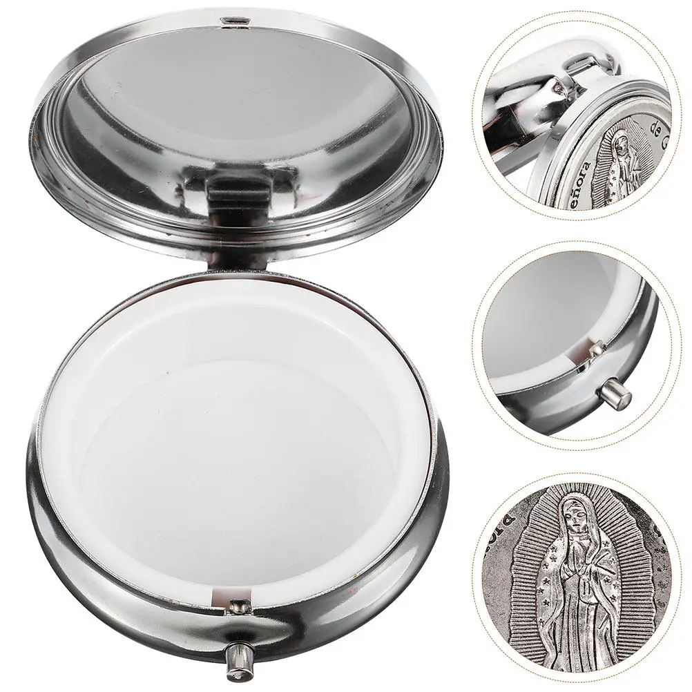 

2Pcs Premium Metal Jewelry Box Vintage Style Necklace Holder Rosary Case Bracelet Storage Box Decorative Jewelry Display