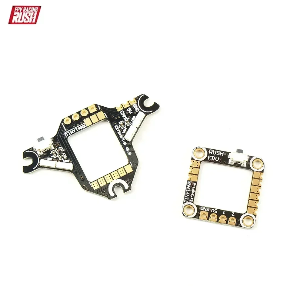 RUSH TINY TANK VTX 350mW 5V พร้อมบอร์ดขยาย LED สำหรับโดรนแข่ง FPV Toothpick Whoop
