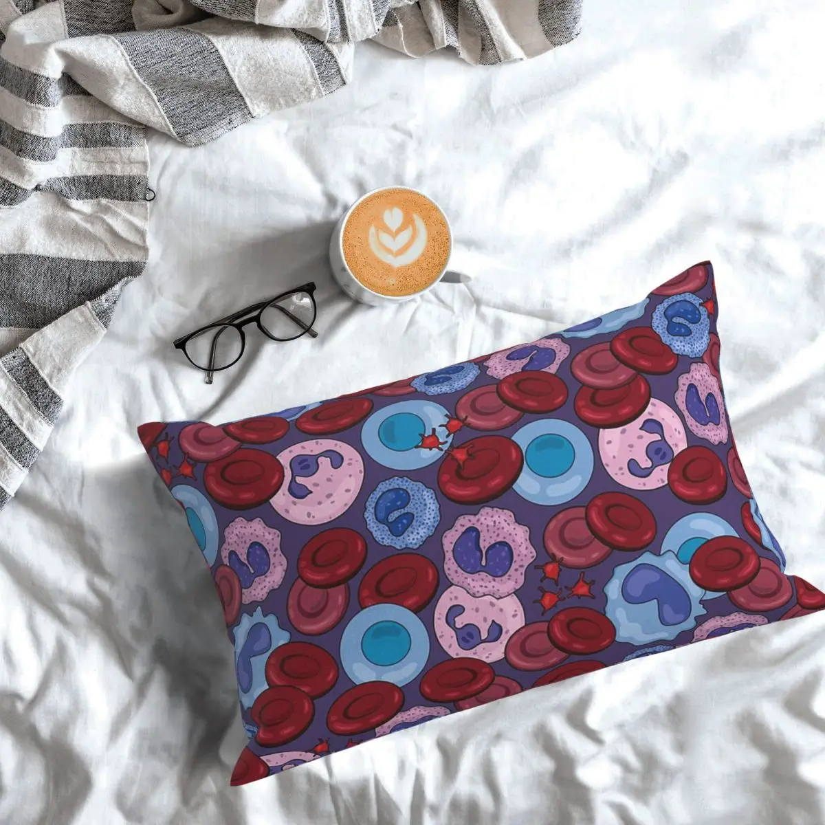 Hematology Blood Cells Medical Laboratory Scientist Rectangle Pillowcase Cushion Cover Decor Bedroom Bed Home  Throw Pillow