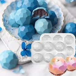 DIY Gem Jewel Silicone Chocolate Baking Mold Geometric Diamond Mousse Cake Candy Ice Cube Mould Soap Candle Making Tool Gifts