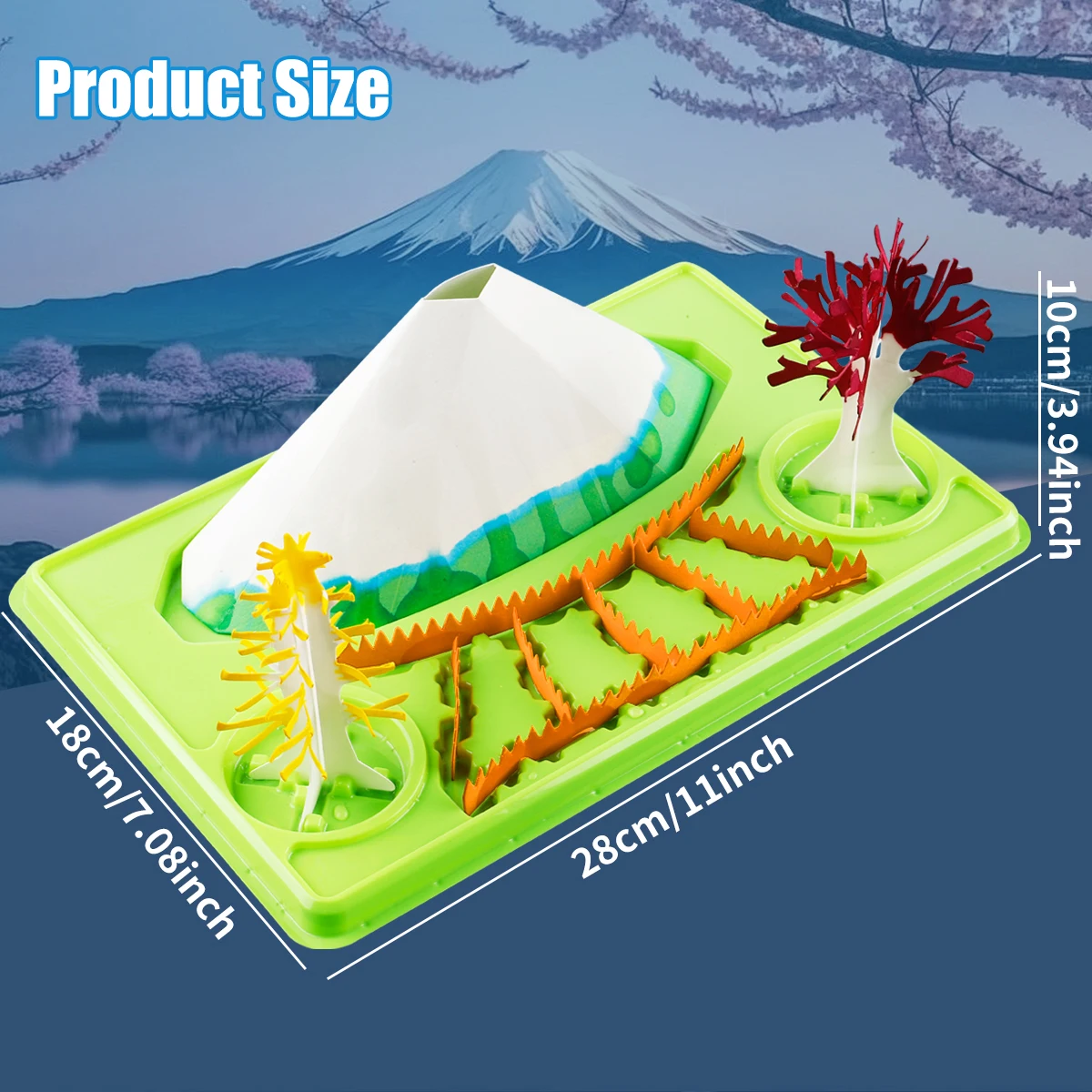 مجموعة تزايد الكريستال التعليمية للعلوم (نمط المناظر الطبيعية الخلابة) - لعبة تعليمية، هدية مثالية للعطلات والعام الجديد (عيد الميلاد/الهالوين)