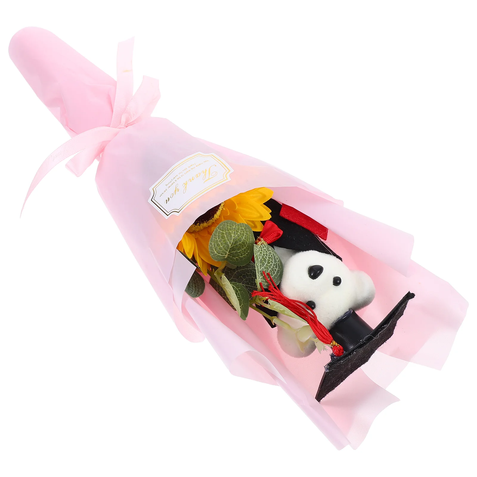 

Graduation Season Simulation Bouquet Class of 2025 Party Favors Artificial Flower Plush Stuffed Animal