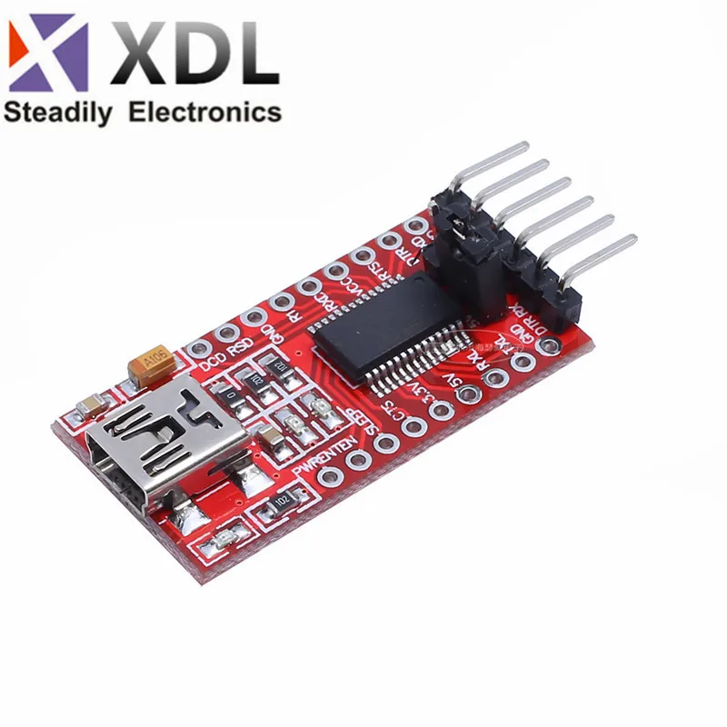 10Pcs FT232RL FT232 FTDI Adapter USB TO TTL 5V 3.3V Download Cable To Serial Adapter Module For Arduino USB TO 232