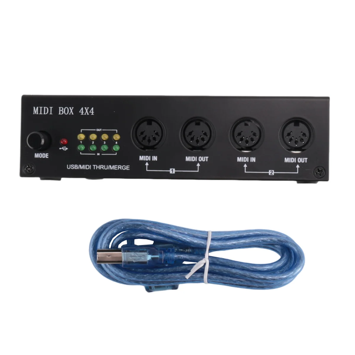 Caja MIDI Merge Thru, interfaz MIDI USB de 64 canales