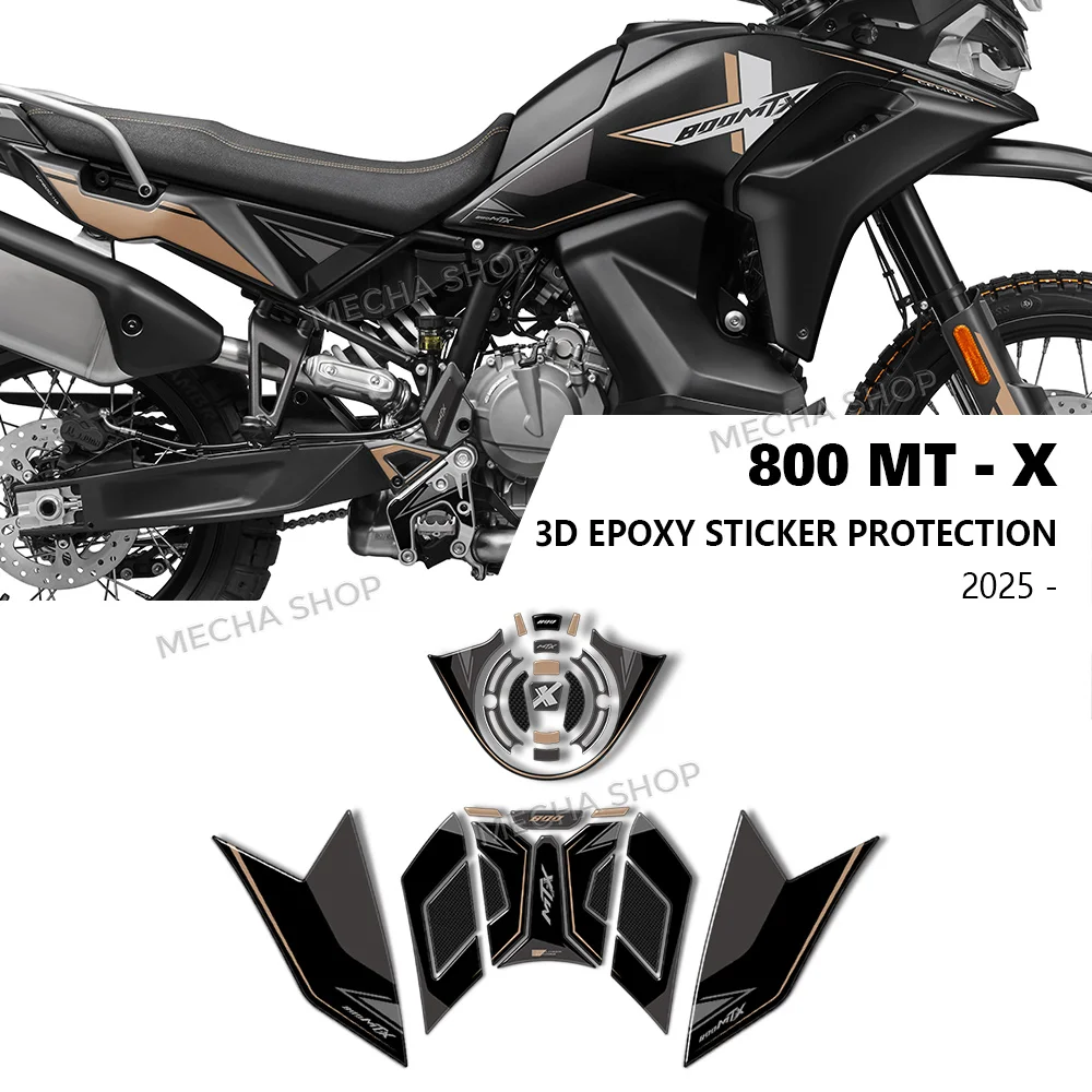 

Side Tank Stickers for CFMoto 800 MT-X 2025-2026 Motorcycle Accessories 3D Decal Kit Protection Sticker