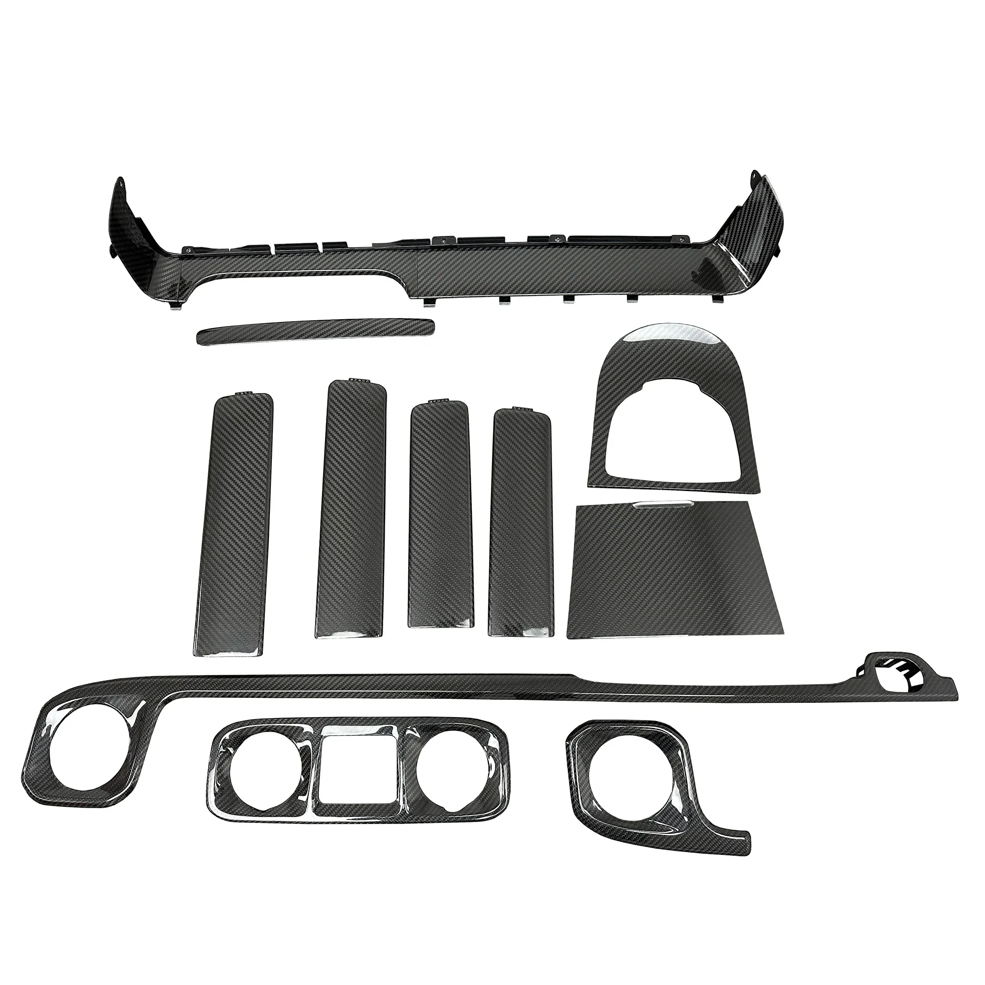 G-Class W464 G500 G63 2019-2022 High Quality Dry Carbon Fiber Auto Parts Interior Kit (Replacement)